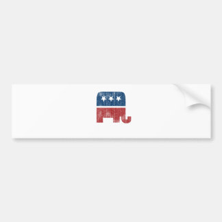 Autocollant De Voiture républicain animal d'éléphant d'élection
