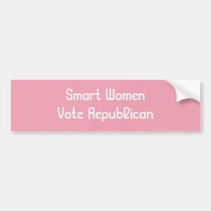 Autocollant De Voiture Républicain futé de vote de femmes