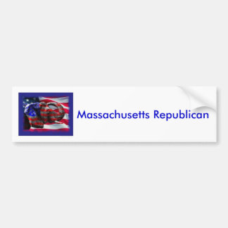 Autocollant De Voiture républicain, républicain du Massachusetts