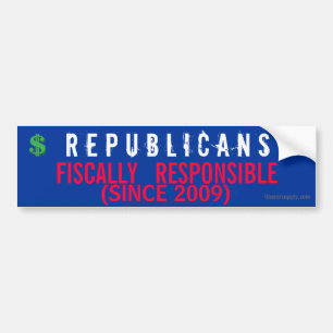 Autocollant De Voiture Républicains fiscal responsables