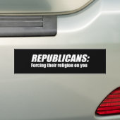 Autocollant De Voiture Républicains - forcer leur religion sur vous (En voiture)