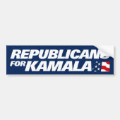 Autocollant De Voiture Républicains pour Kamala Harris 2024 (Devant)