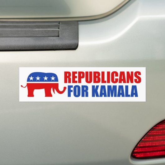 Autocollant De Voiture Républicains pour Kamala Harris Elephant (En voiture)