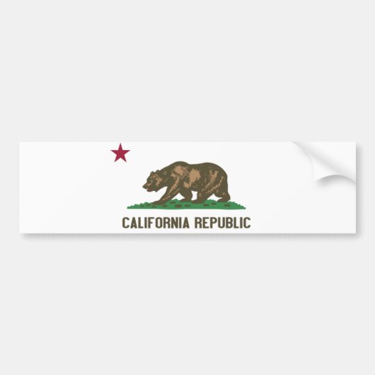 Autocollant De Voiture République de Californie (Devant)