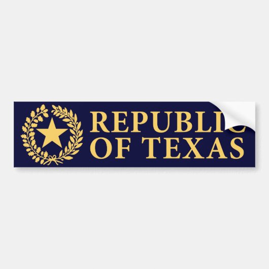 Autocollant De Voiture République de joint du Texas (Devant)