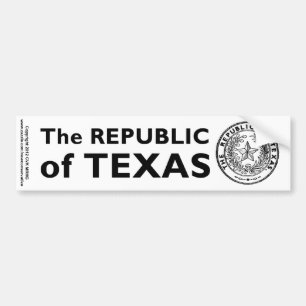 Autocollant De Voiture République sécessionniste du Texas