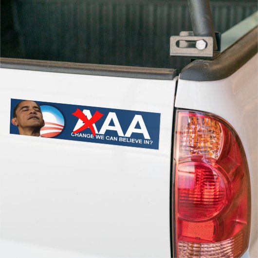 Autocollant De Voiture Réputation de solvabilité de l'aa d'Obama (Sur camion)