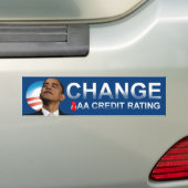 Autocollant De Voiture Réputation de solvabilité d'Obama (En voiture)