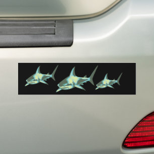 Autocollant De Voiture requins, animaux sauvages