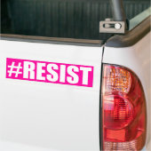 AUTOCOLLANT DE VOITURE #RESIST (Sur camion)