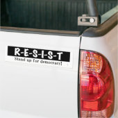 Autocollant De Voiture RÉSISTANCE - bloc Bumper Sticker (Sur camion)