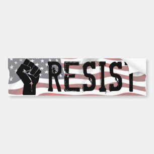Autocollant De Voiture Résister À Donald Trump Shirt "Résister À La P