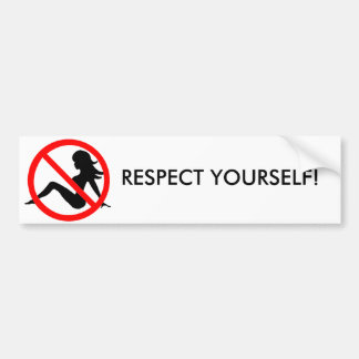 Autocollant De Voiture Respect vous-même !