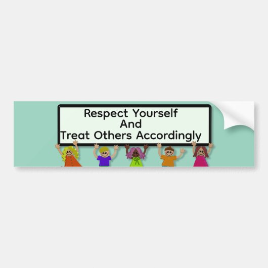 Autocollant De Voiture Respect Yourself Bumpersticker (Devant)