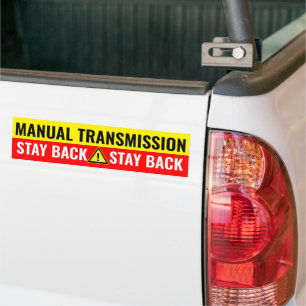 Autocollant De Voiture Restez à l'écart ! Transmission manuelle