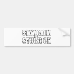 Autocollant De Voiture Restez le calme et le Sturg dessus - lac Sturg -