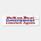 Autocollant De Voiture Restez limités par le gouvernement (Devant)