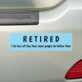 Autocollant De Voiture Retraité (En voiture)
