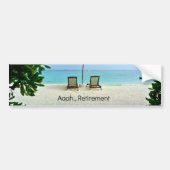 Autocollant De Voiture Retraité - Aaah...Retraite (Devant)