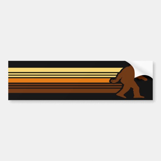 Autocollant De Voiture Rétro adhésif pour pare-chocs de Sasquatch (Devant)