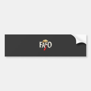 Autocollant De Voiture Retro Américain Donald Trump FAFO USA Drapeau Patr