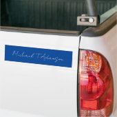 Autocollant De Voiture Retro Elegant Plaque Simple Deep Blue Calligraphie (Sur camion)