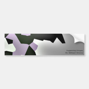 Autocollant De Voiture "Rêves fragmentés" Art géométrique