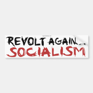 Autocollant De Voiture Révolte contre le bumpersticker de socialisme