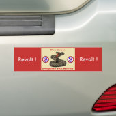 Autocollant De Voiture Révolte d'impôt foncier ! (En voiture)