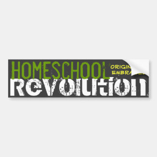 Autocollant De Voiture Révolution de Homeschool - originalité embrassée
