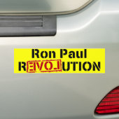 Autocollant De Voiture Révolution de Ron Paul (En voiture)