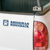 Autocollant De Voiture RHODESIAN RIDGEBACK_Blue (Sur camion)
