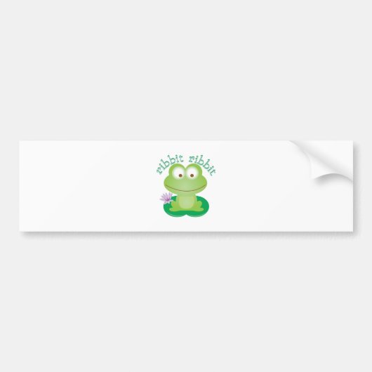 Autocollant De Voiture Ribbit Ribbit (Devant)