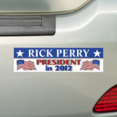 Autocollant De Voiture Rick Perry à la présidence en 2012 (En voiture)