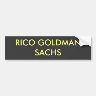 AUTOCOLLANT DE VOITURE RICO GOLDMAN SACHS