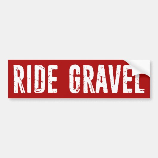 Autocollant De Voiture Ride Gravel (Devant)