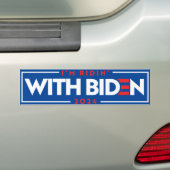 Autocollant De Voiture Ridin' With Biden 2024 (En voiture)