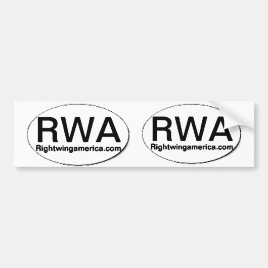 Autocollant De Voiture Rightwingamerica.com (Devant)