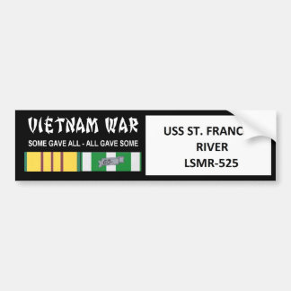 AUTOCOLLANT DE VOITURE RIVIÈRE LSMR-525 D'USS ST FRANCIS