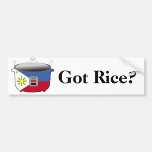Autocollant De Voiture Riz obtenu/adhésif pour pare-chocs philippin de