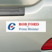 Autocollant De Voiture Rob Ford pour le premier ministre (En voiture)
