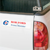Autocollant De Voiture Rob Ford pour le premier ministre (Sur camion)