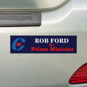 Autocollant De Voiture Rob Ford pour le premier ministre (En voiture)
