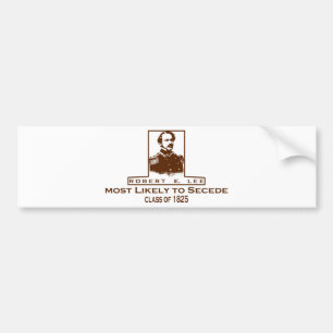 Autocollant De Voiture Robert E. Lee très probablement à faire cécessi