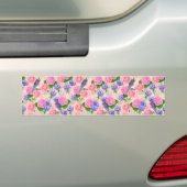 Autocollant De Voiture Robin et fleurs, motif aquarelle (En voiture)