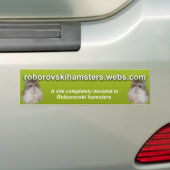Autocollant De Voiture Roborovskihamsters - adhésif pour pare-chocs 2 (En voiture)