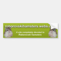 Roborovskihamsters - adhésif pour pare-chocs 2