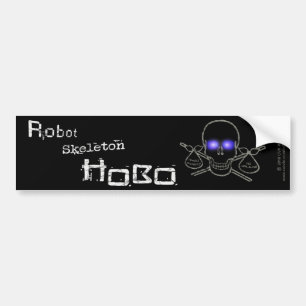 Autocollant De Voiture Robot Skeleton Hobo