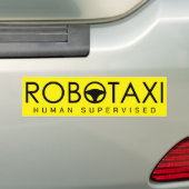 Autocollant De Voiture Robotaxi Driver "Yellow Cab" Édition Supervisée (En voiture)