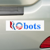 Autocollant De Voiture Robots de Romney Obama (En voiture)